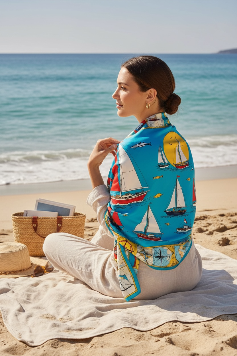 Dream of the Ocean scarf 90